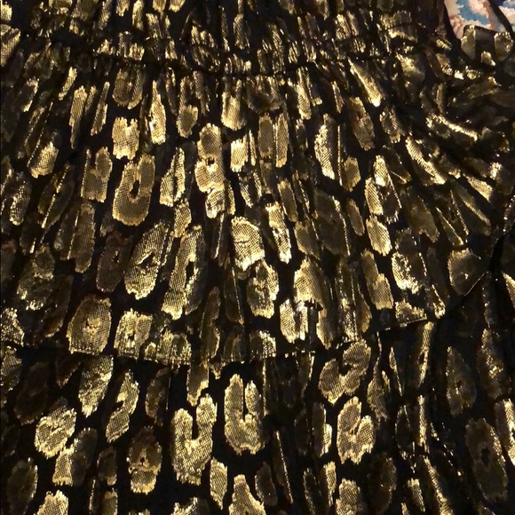 A.L.C Black and Golden Leopard Rosa midi dress - Picture 7 of 12